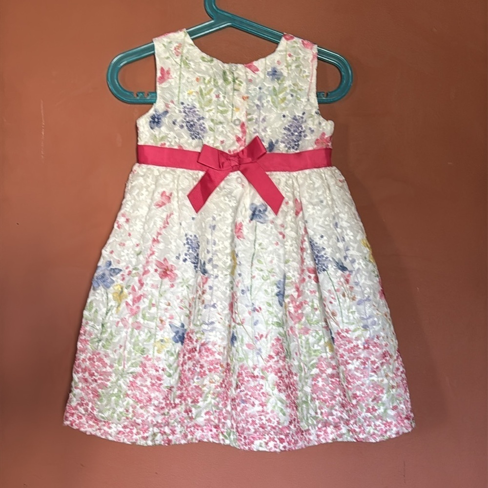 🥰BLUEBERI BOULEVARD Floral Lace Gown Dress for Girl size 3T